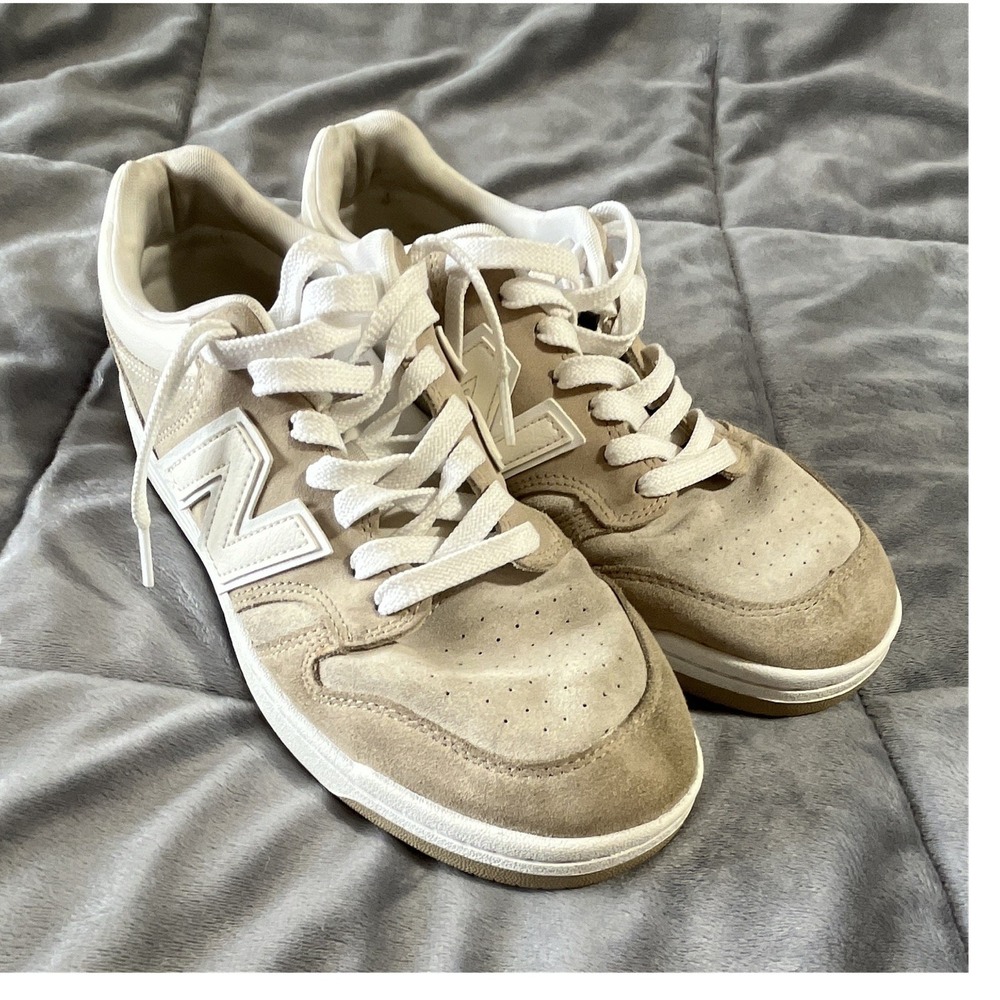 New Balance 480 Moonbeam Sea Salt Suede Lace-Up Men's Sneakers‎ BB480LEA Size 9
